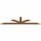 Ekena Millwork Richland Timber Gable Bracket, Western Red Cedar, 108"W x 27"H x 1 1/2"D x 5 1/2"F, 6/12 Pitch GBW108X27X0206RIC00SWR - alternate 3